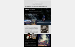 Newsletter #1 Thibault Daniel