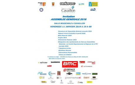 INVITATION AG VELOROC CAVAILLON